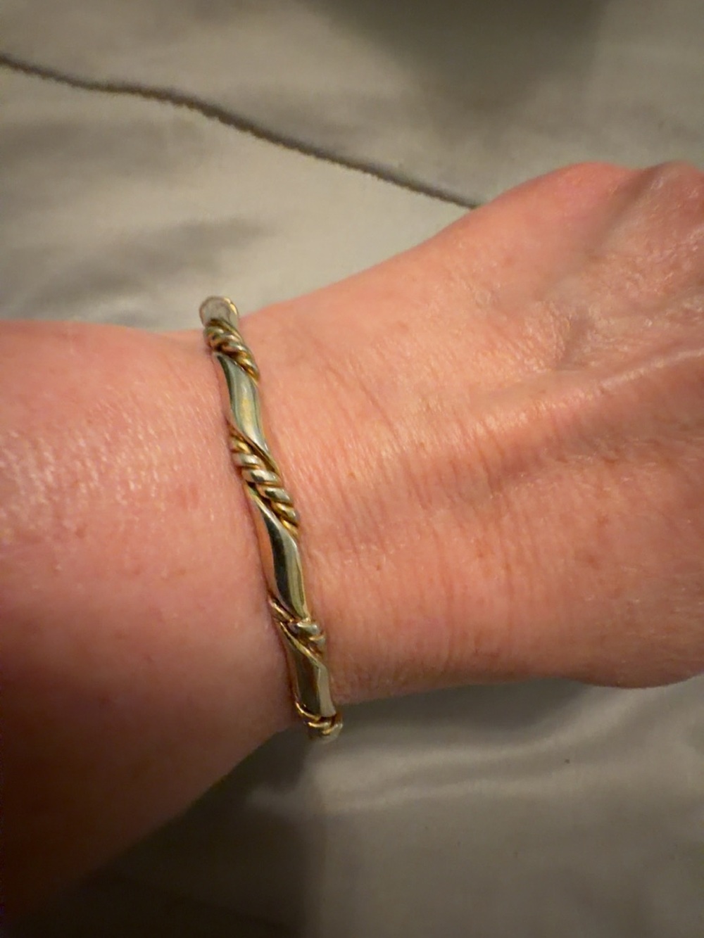 Gold-Tone Twisted Bangle Bracelet - Women Jewelry
